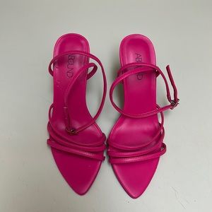 NWOT Pink ABOUND Strap Sandal Heels